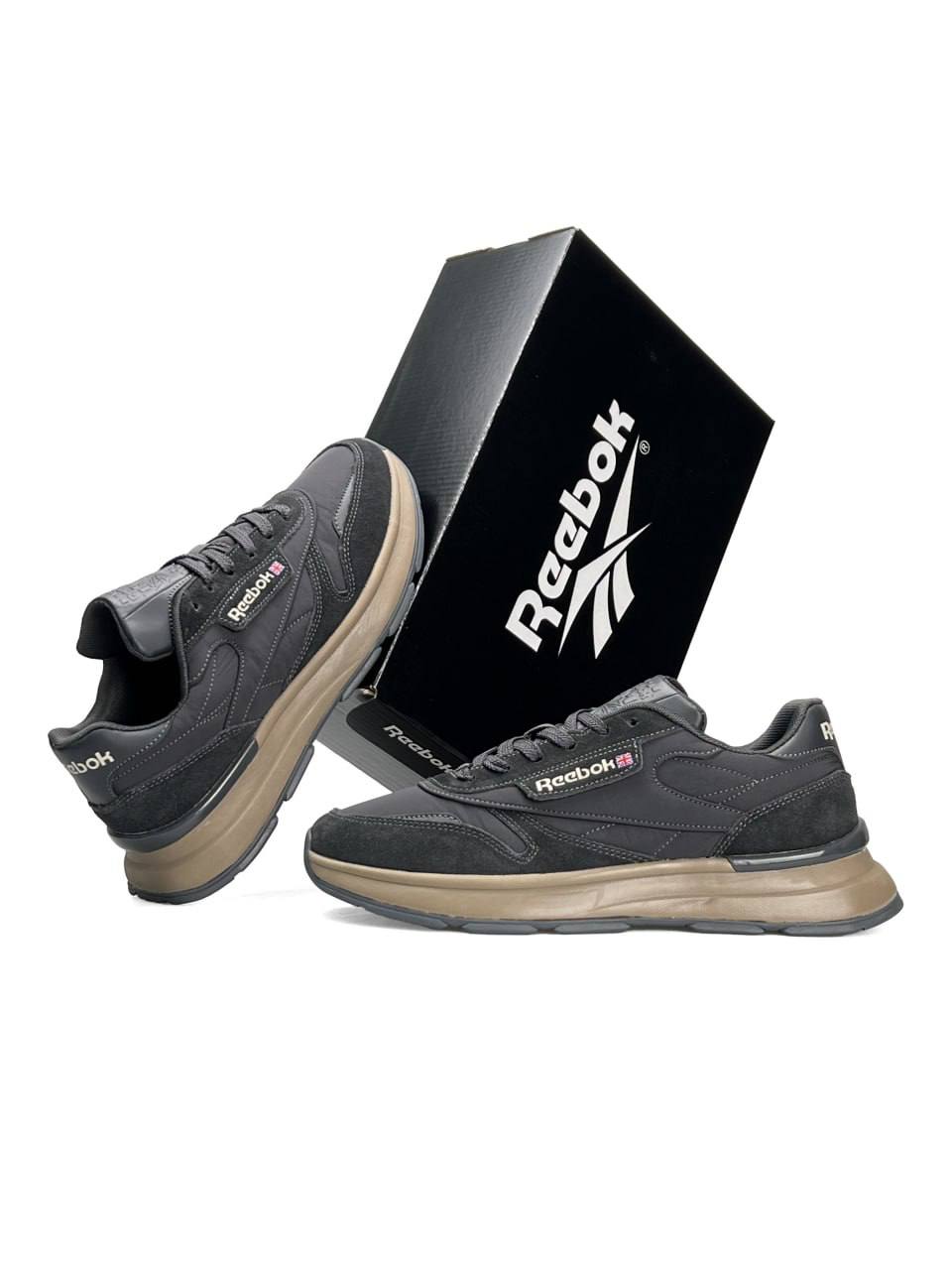 Reebok Classic Black Brown Grey