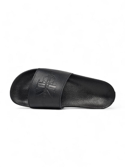 Calvin Klein Slides Leather Black