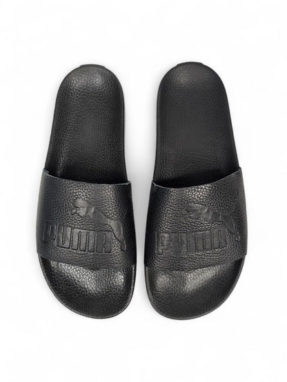 Puma Slides Leather Black