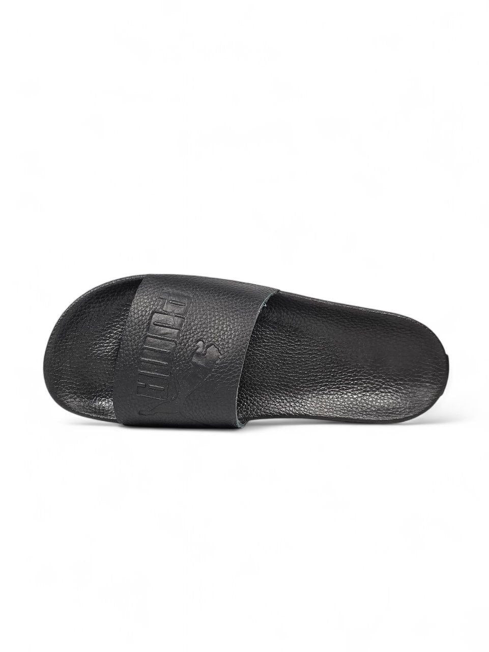 Puma Slides Leather Black