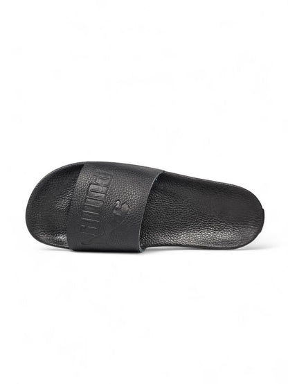 Puma Slides Leather Black