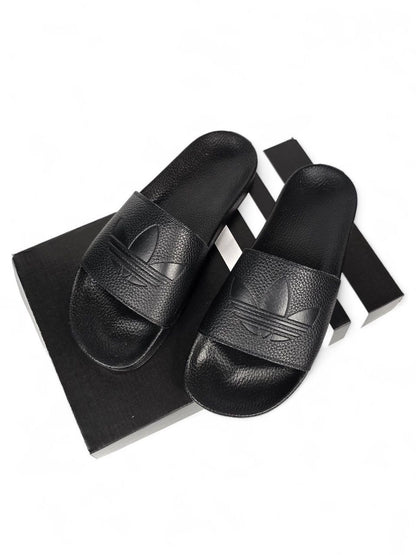 Adidas Slides Leather Black