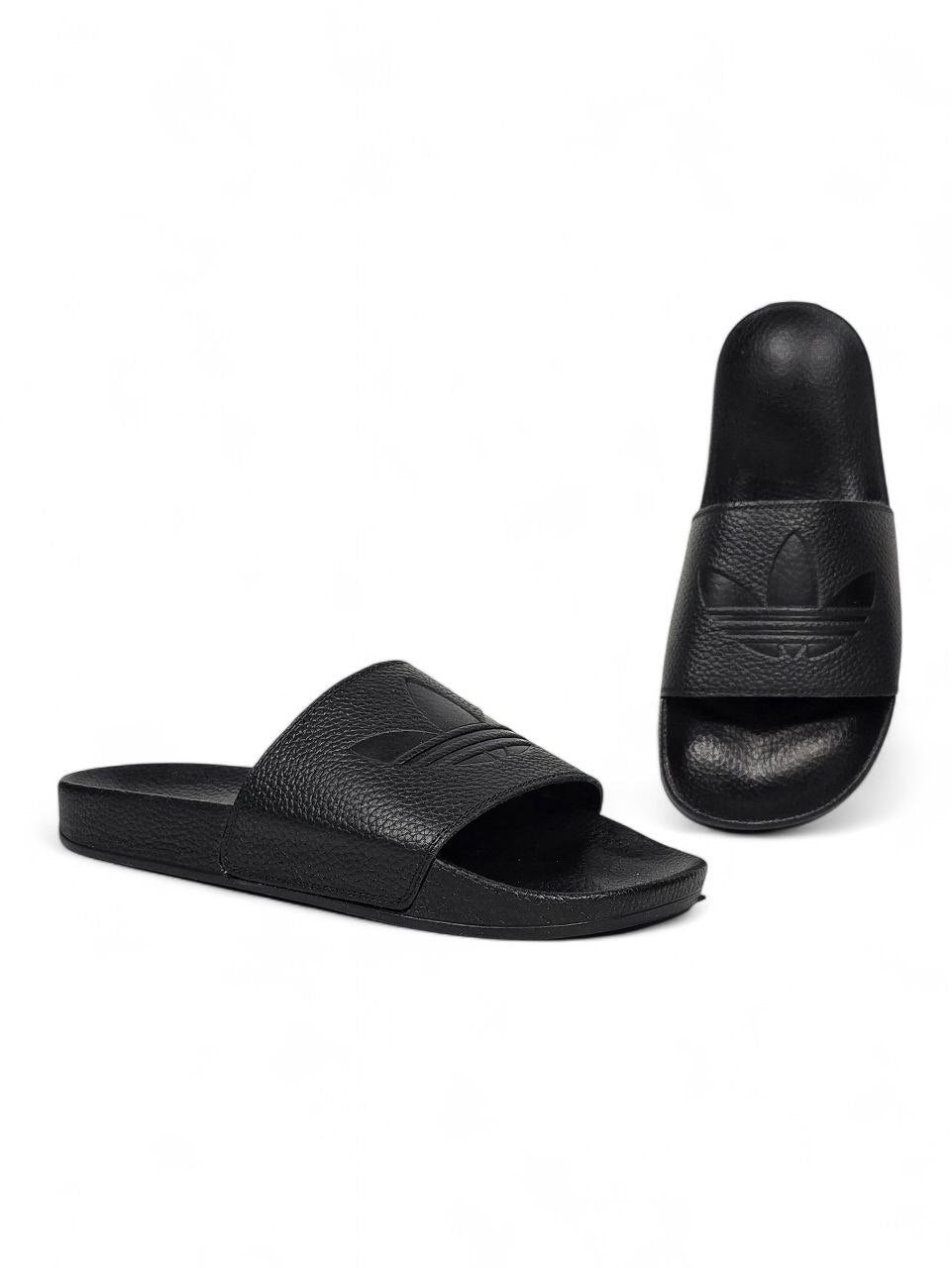 Adidas Slides Leather Black