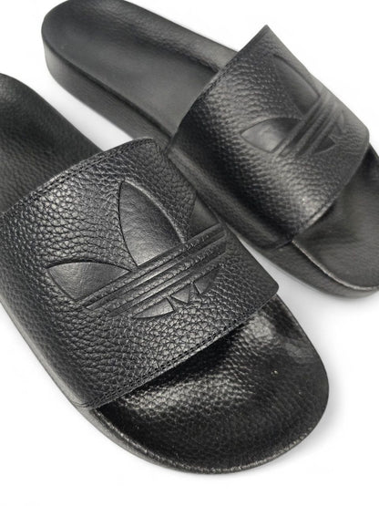 Adidas Slides Leather Black