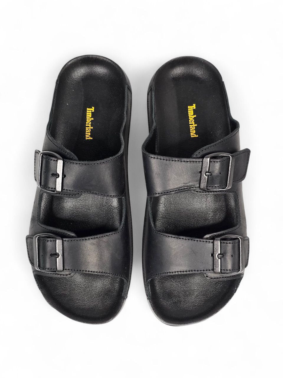 Timberland Slides Leather Black