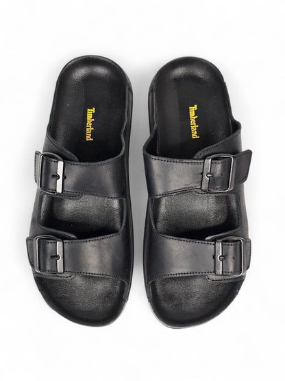 Timberland Slides Leather Black