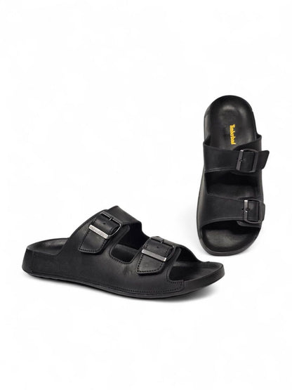 Timberland Slides Leather Black