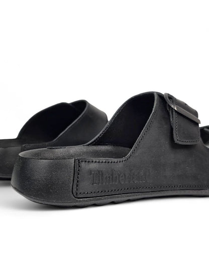 Timberland Slides Leather Black