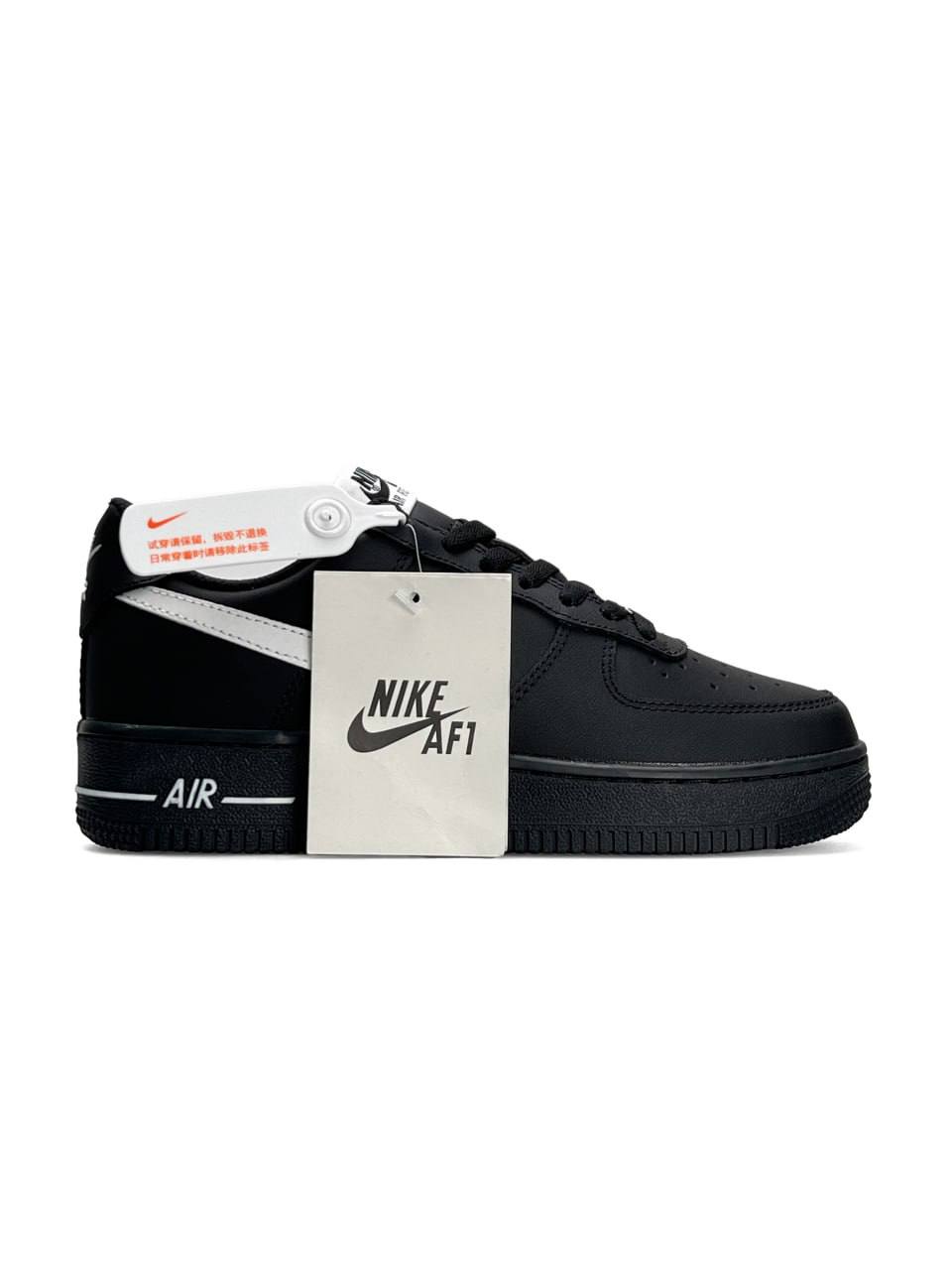 Nike Air Force 1 Low Black White / Black White Logo