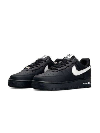 Nike Air Force 1 Low Black White / Black White Logo