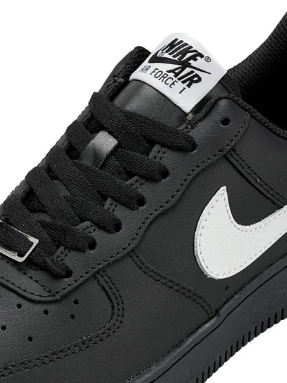 Nike Air Force 1 Low Black White / Black White Logo