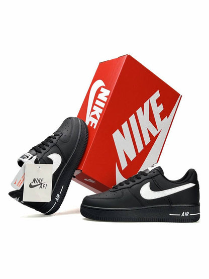 Nike Air Force 1 Low Black White / Black White Logo