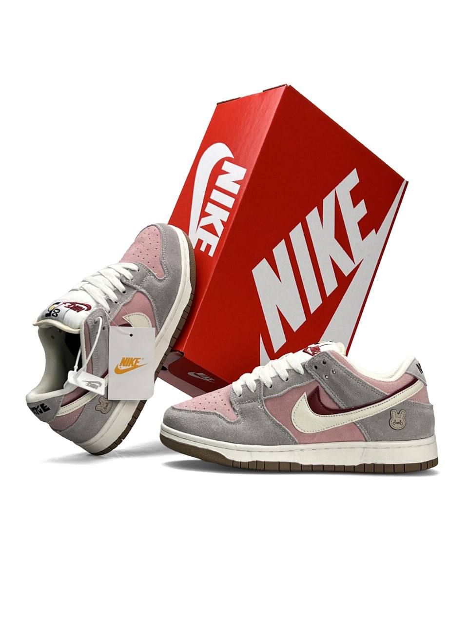 Nike SB Dunk Low SE “85 Double Swoosh Grey Pink White