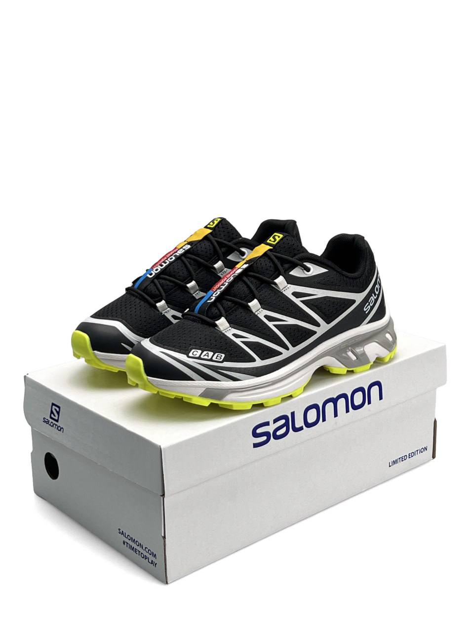 Salomon XT-6 Black White Lime (CAB)