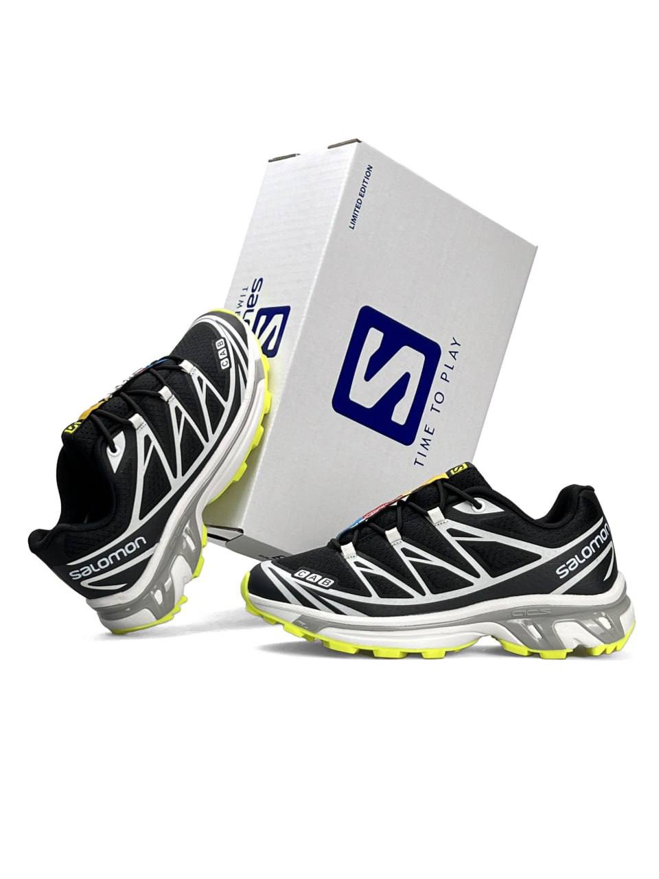 Salomon XT-6 Black White Lime (CAB)