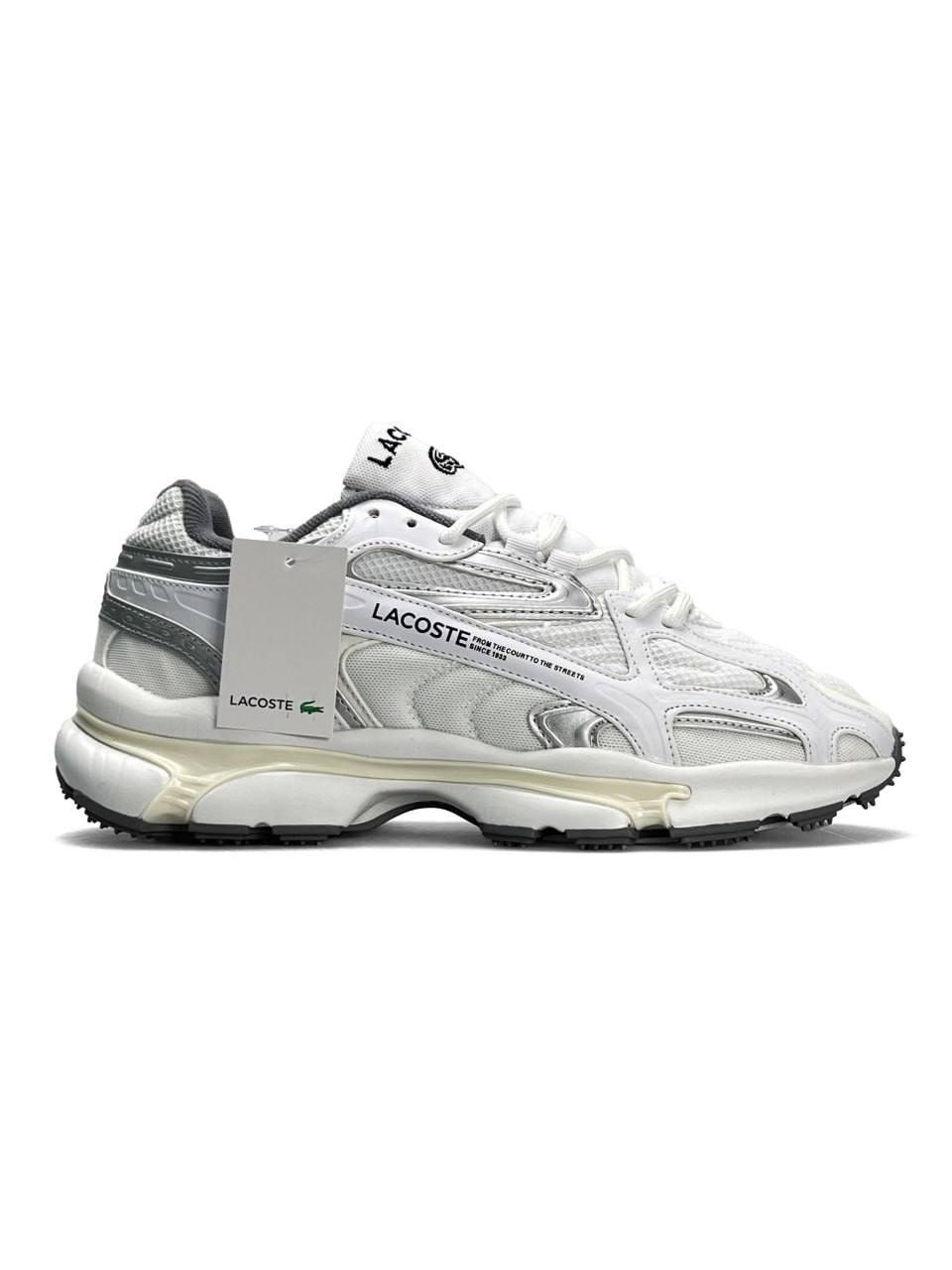 Lacoste L003 2K24 White Silver Beige