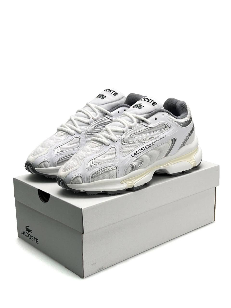 Lacoste L003 2K24 White Silver Beige