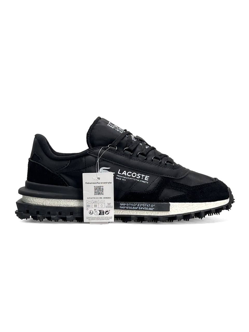 Lacoste Elite Active Black White II