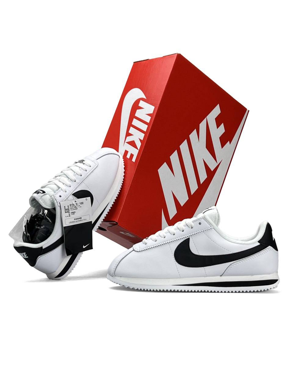 Nike Cortez White Black Logo