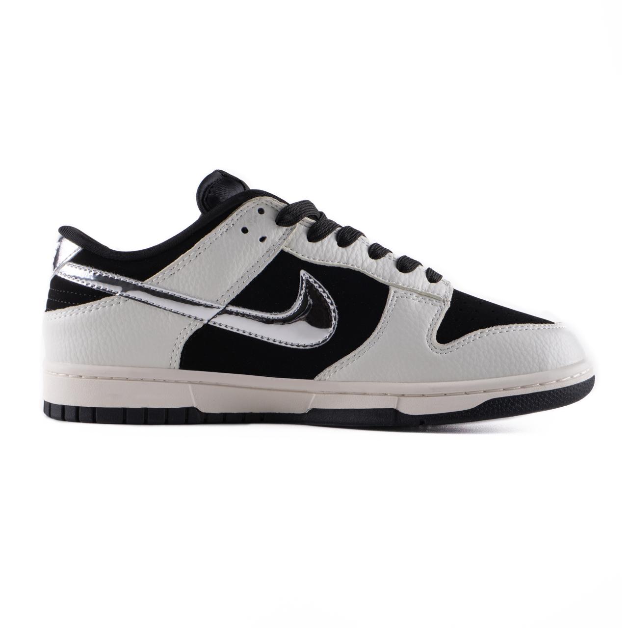 Nike SB Dunk Low x Stussy Black White Metallic