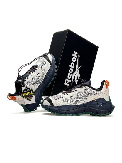 Reebok Zig Kinetica 2.5 Edge Gore-Tex Beige Navy