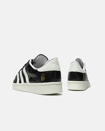 Bape x Adidas Superstar x Atmos Black White