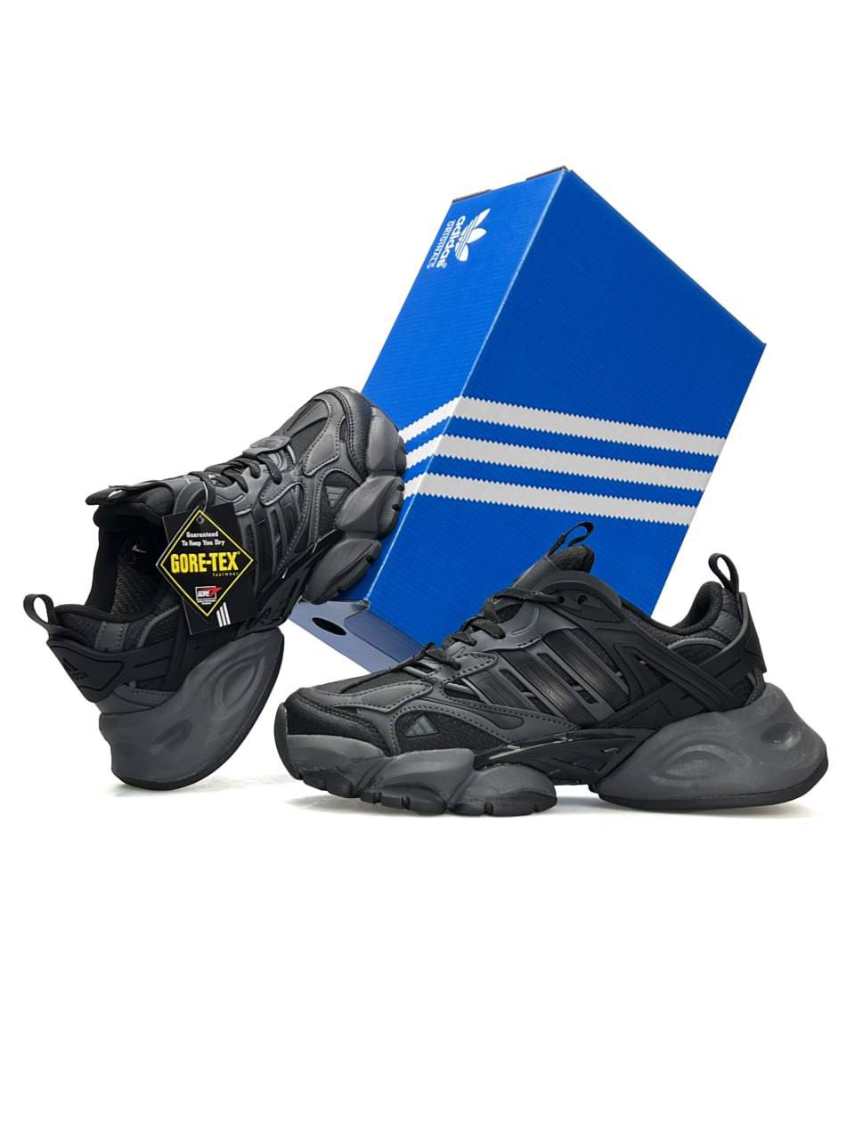 Adidas XLG Runner Deluxe GTX (Gore-Tex) Black Grey