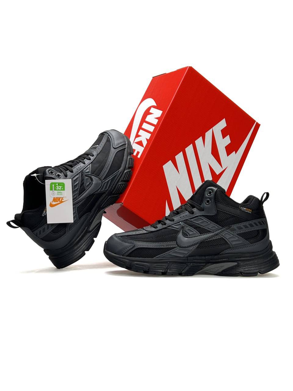 Nike Initiator High Fur Black Grey