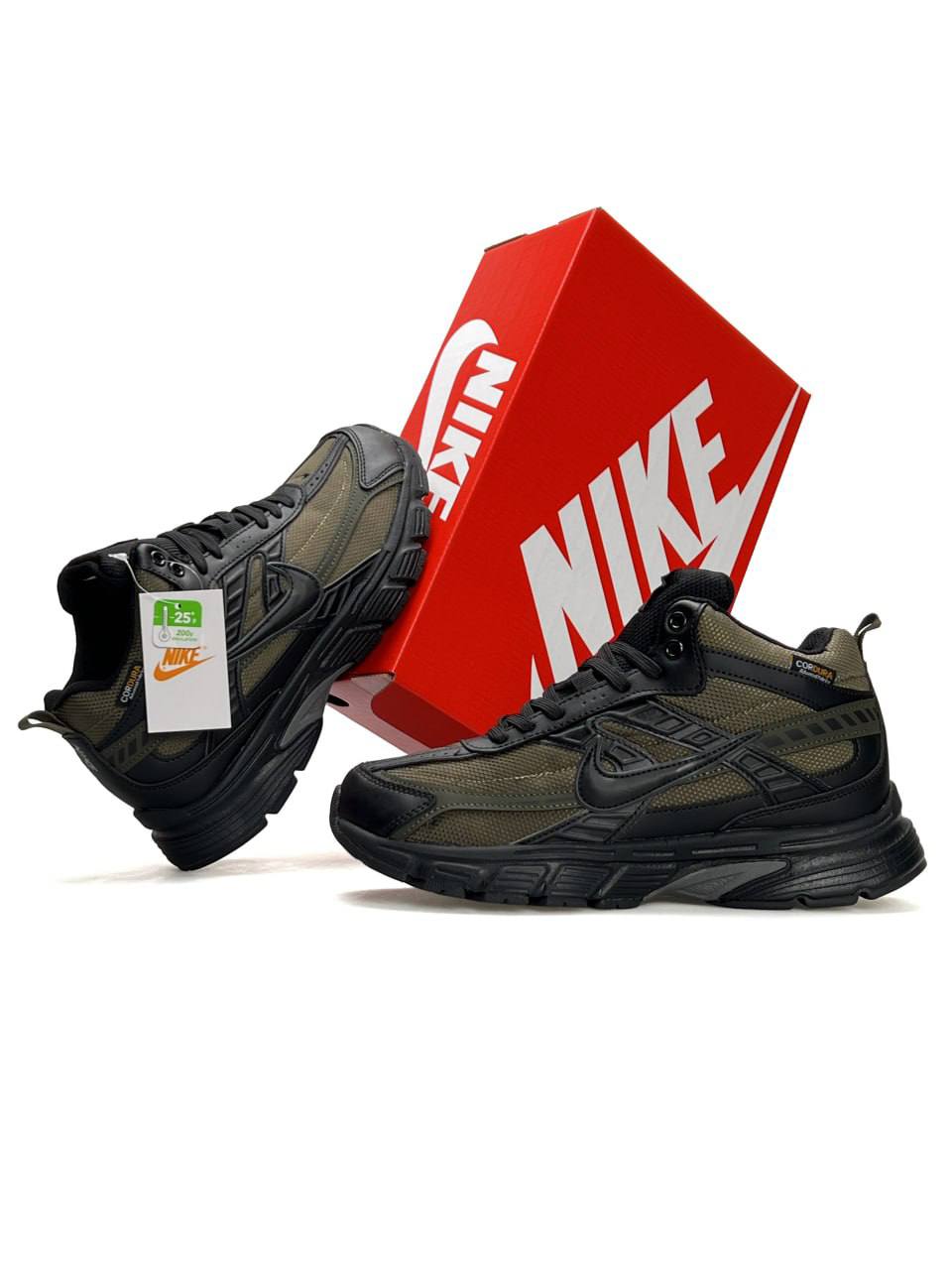 Nike Initiator High Fur Khaki Black