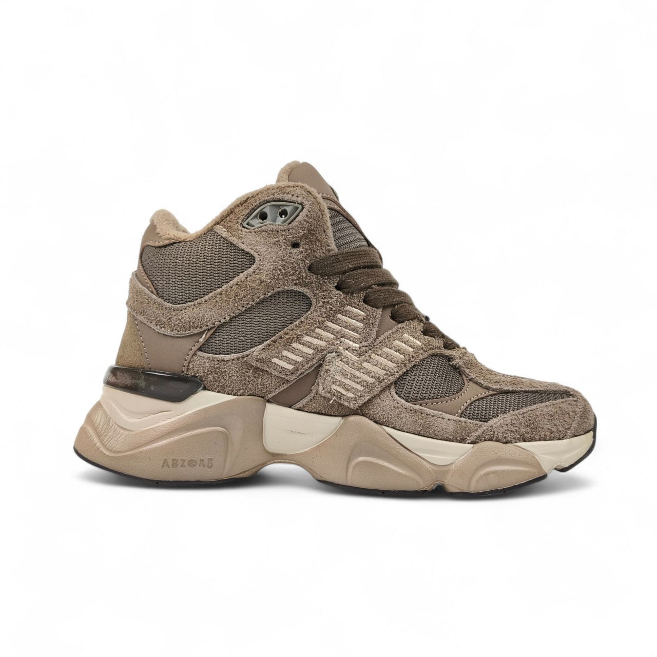 New Balance 9060 Mid Fur Mushroom Brown