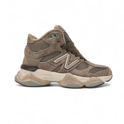 New Balance 9060 Mid Fur Mushroom Brown