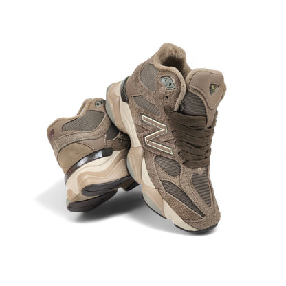 New Balance 9060 Mid Fur Mushroom Brown