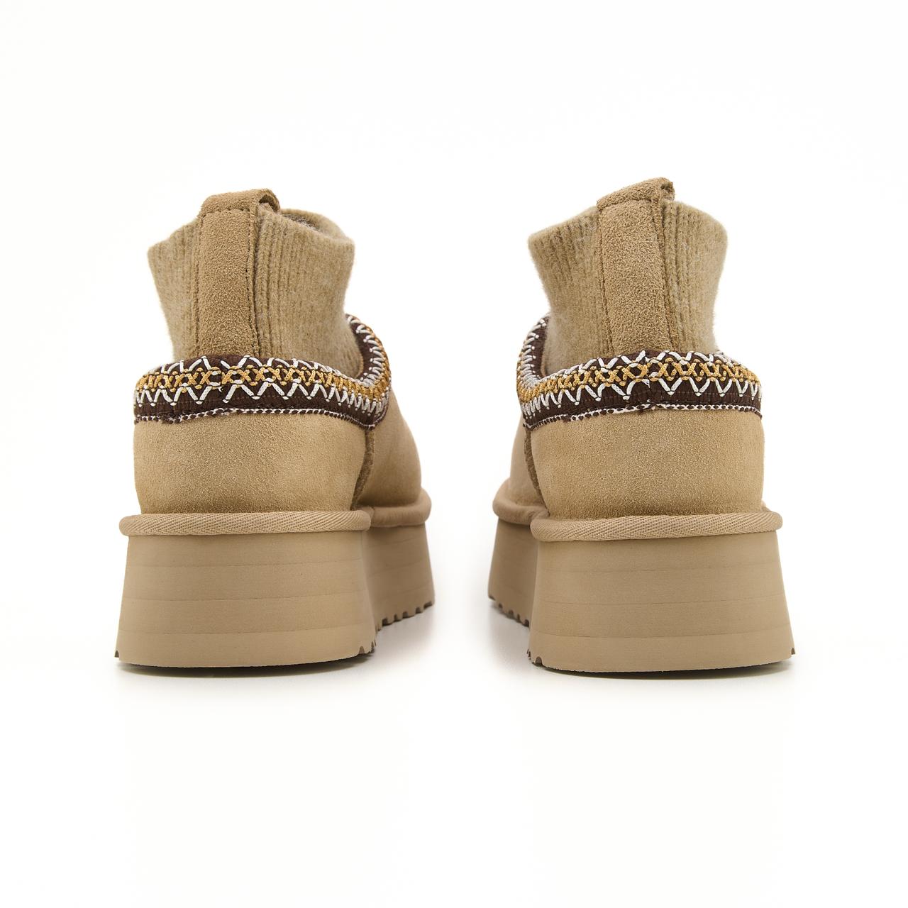 Ugg Tasman Platform Sock Beige Brown