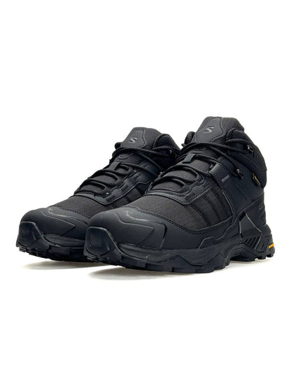 Salomon X Ultra 4 Mid Fur All Black