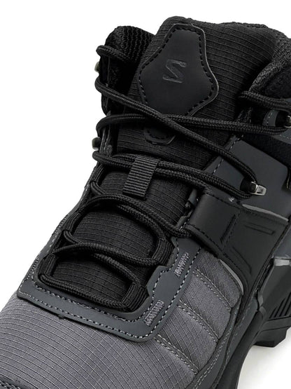 Salomon X Ultra 4 Mid Fur Grey Black