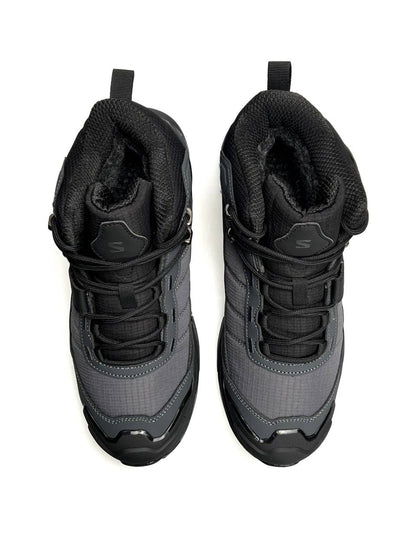 Salomon X Ultra 4 Mid Fur Grey Black