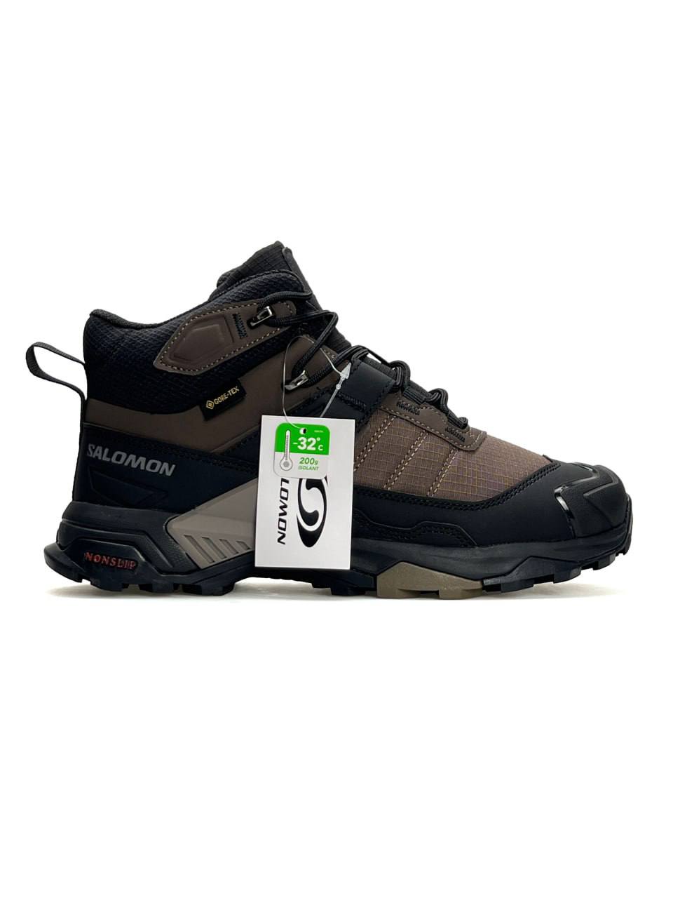 Salomon X Ultra 4 Mid Fur Black Brown