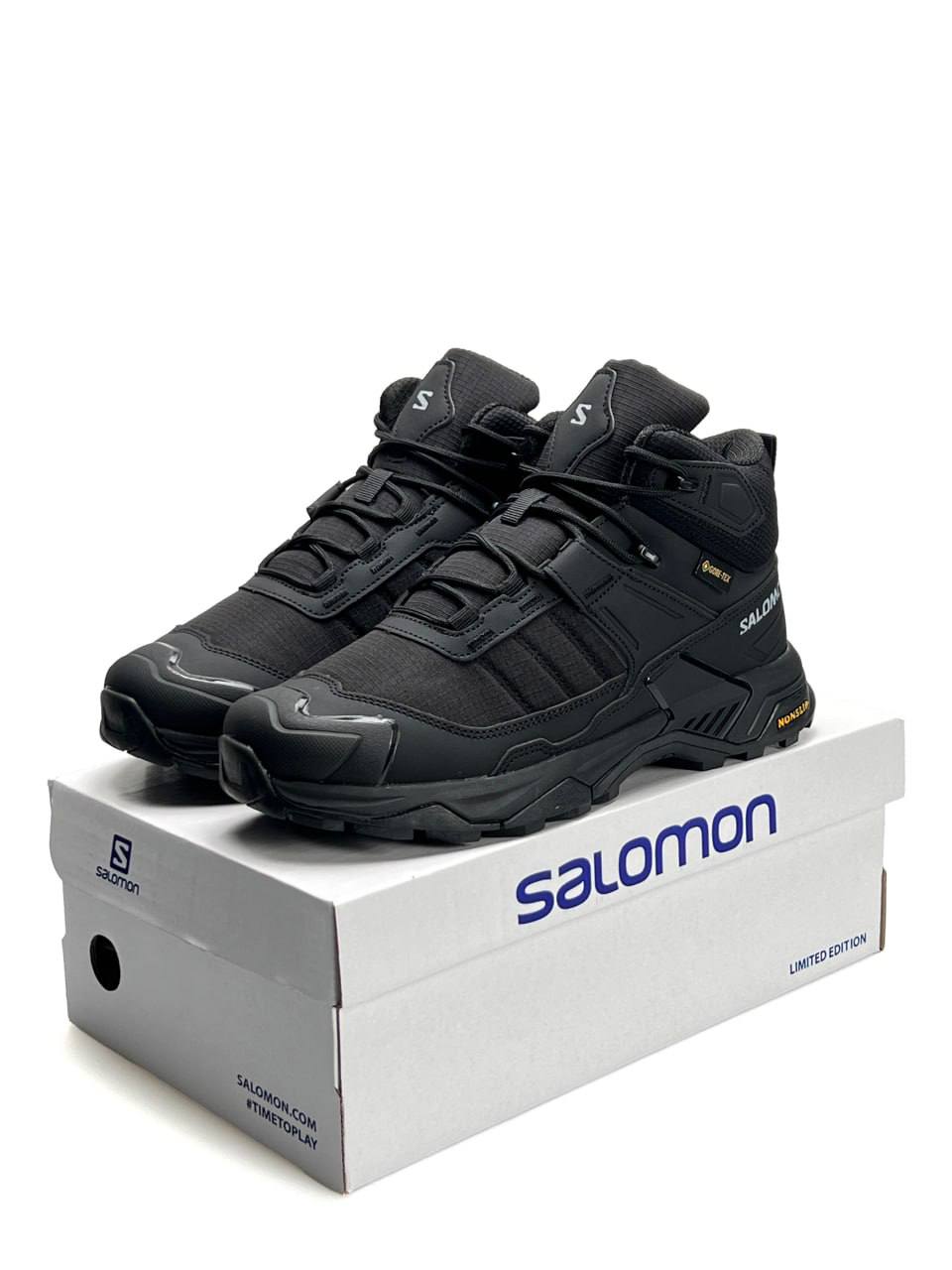 Salomon X Ultra 4 Mid Fur Black