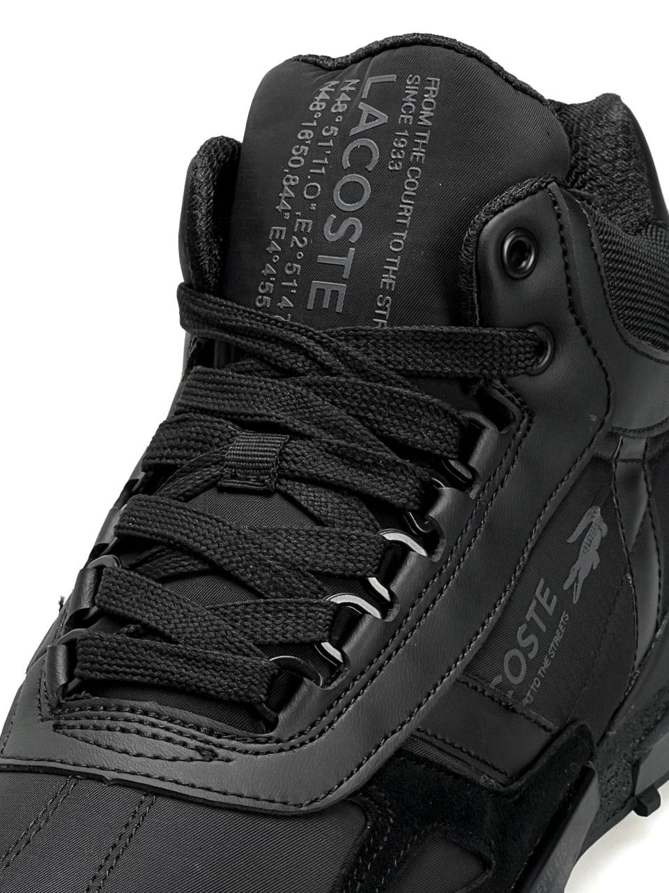 Lacoste Elite Active High Fur All Black