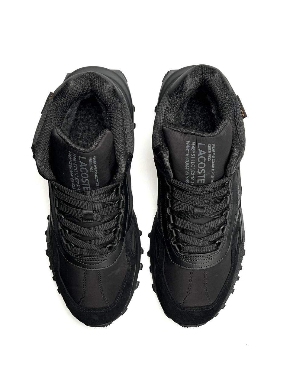 Lacoste Elite Active High Fur All Black