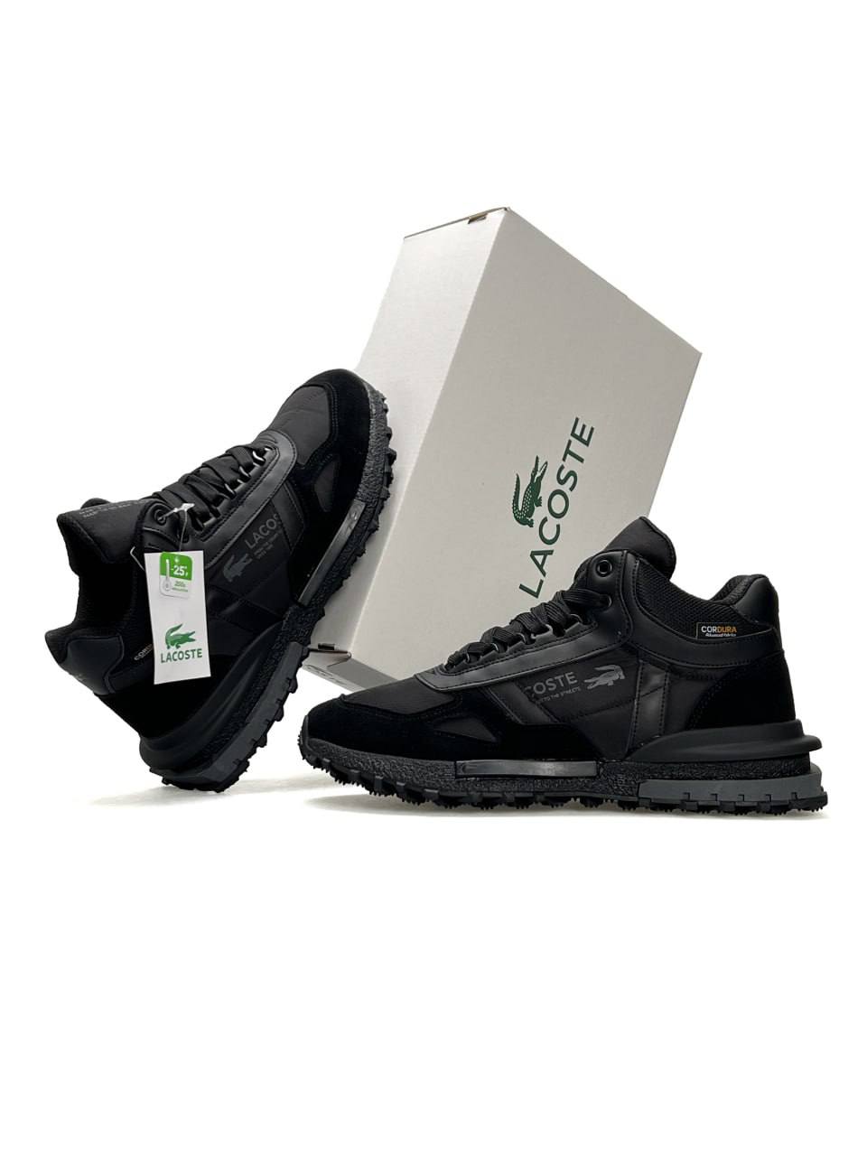Lacoste Elite Active High Fur All Black