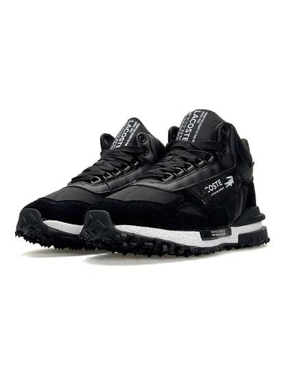 Lacoste Elite Active High Fur Black White