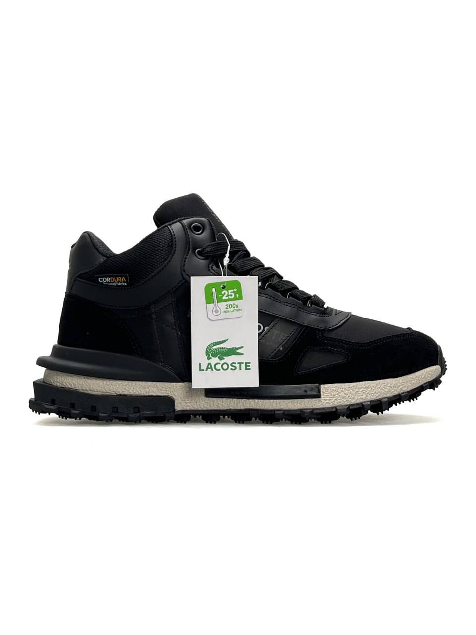 Lacoste Elite Active High Fur Black Beige