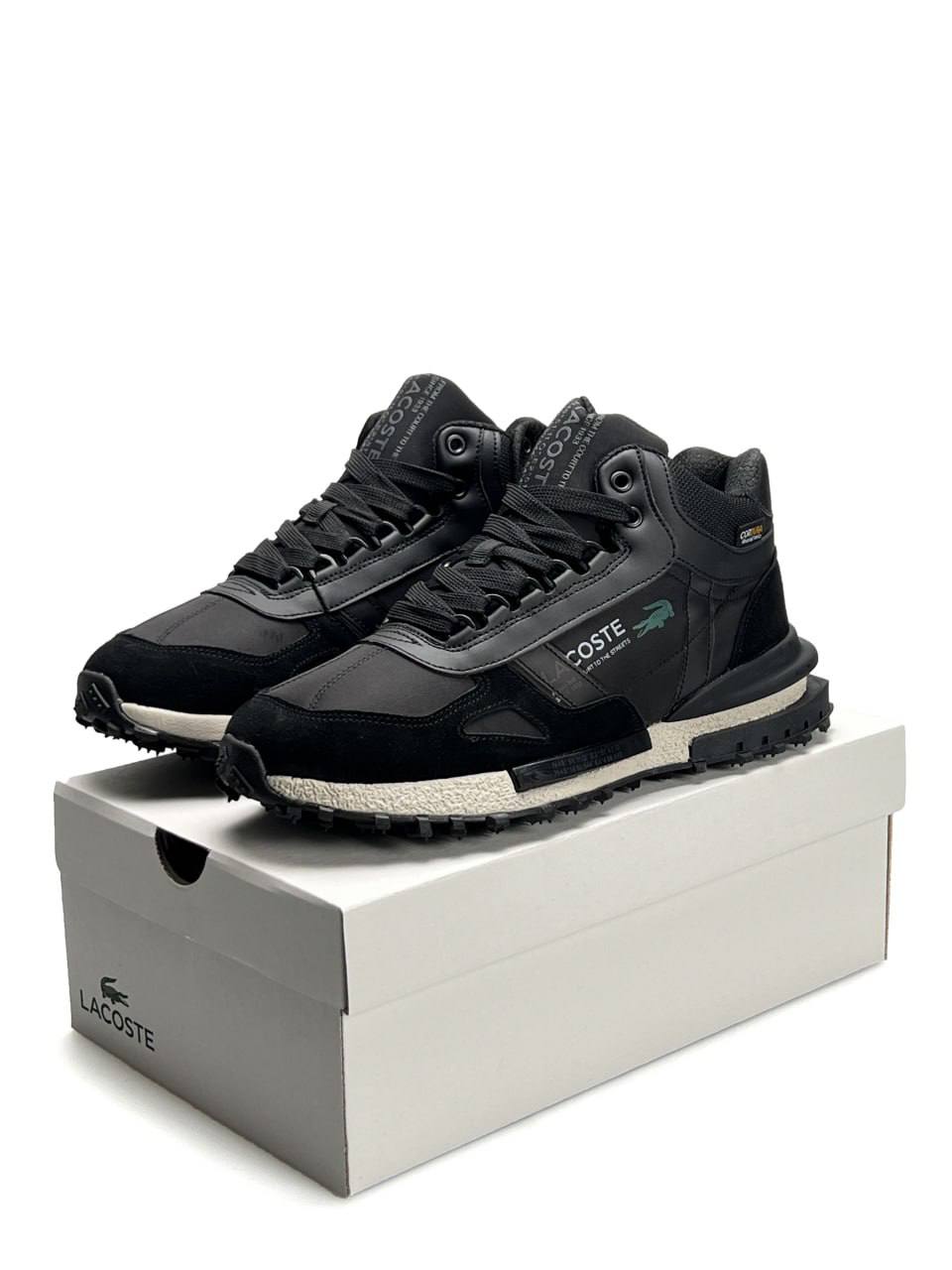 Lacoste Elite Active High Fur Black Beige