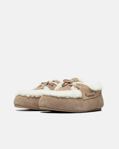Miu Miu Loafers Winter Beige