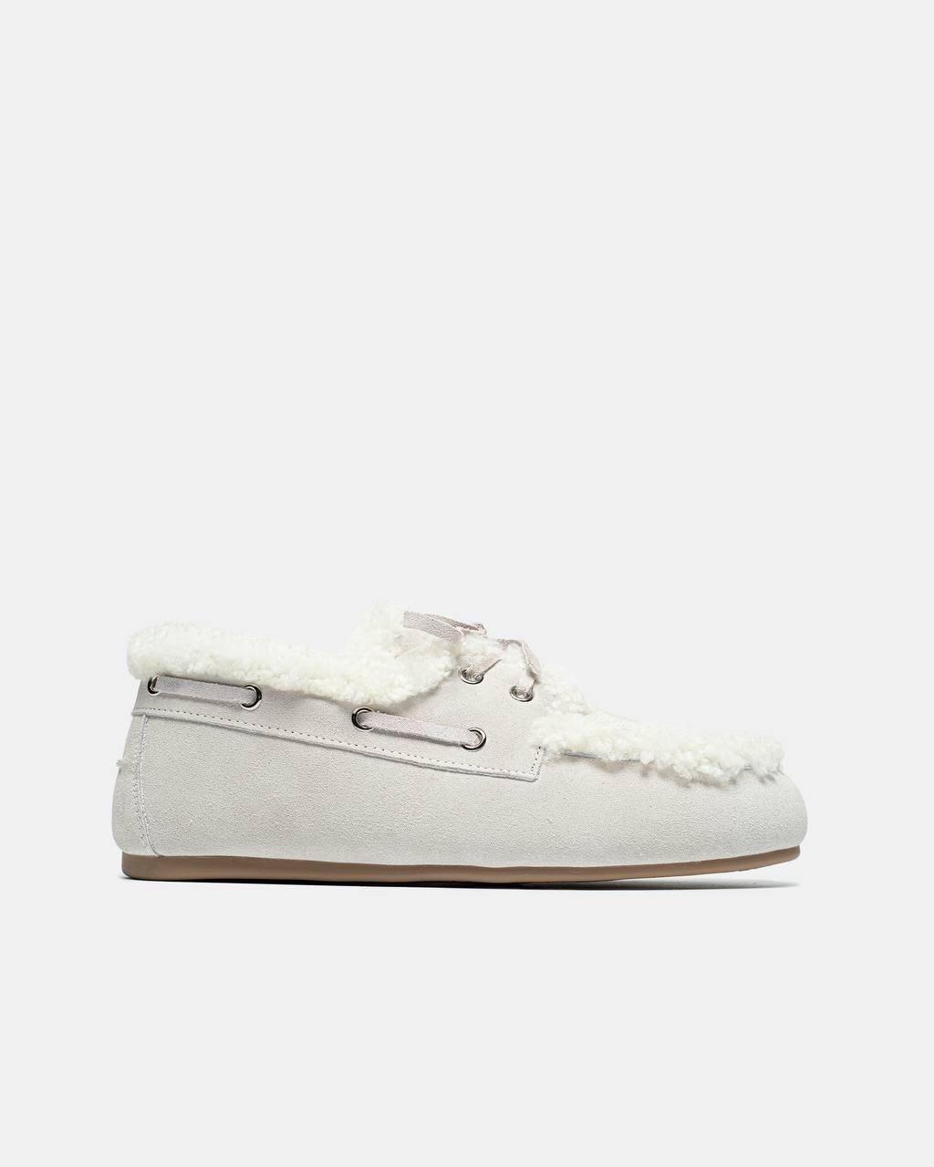 Miu Miu Loafers Winter Light Grey
