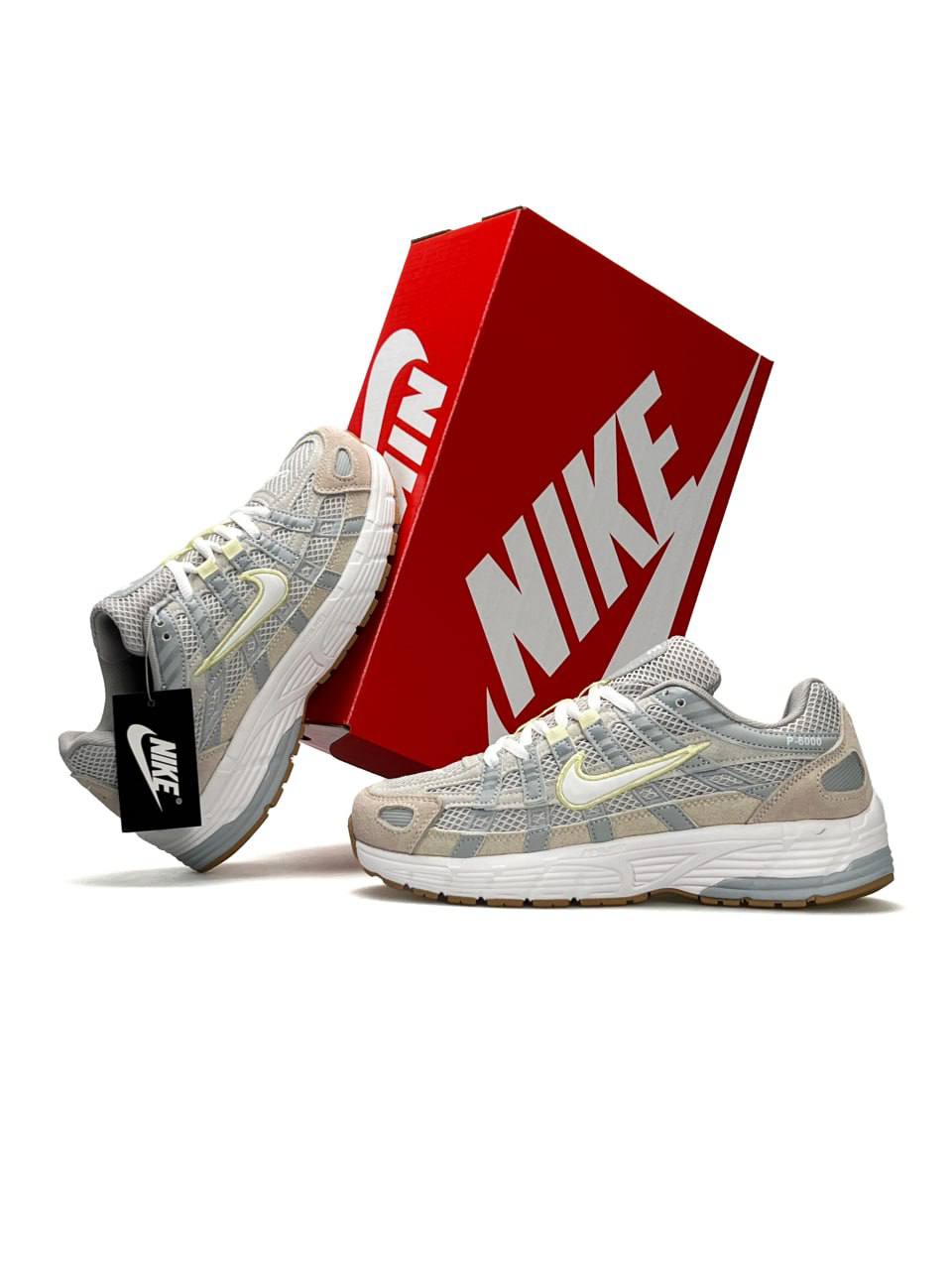 Nike P-6000 Light Grey Beige