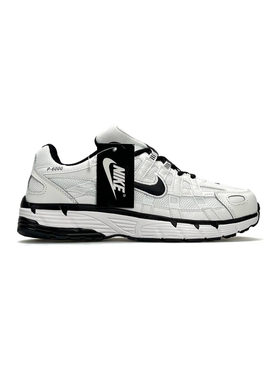 Nike P-6000 White Black Logo