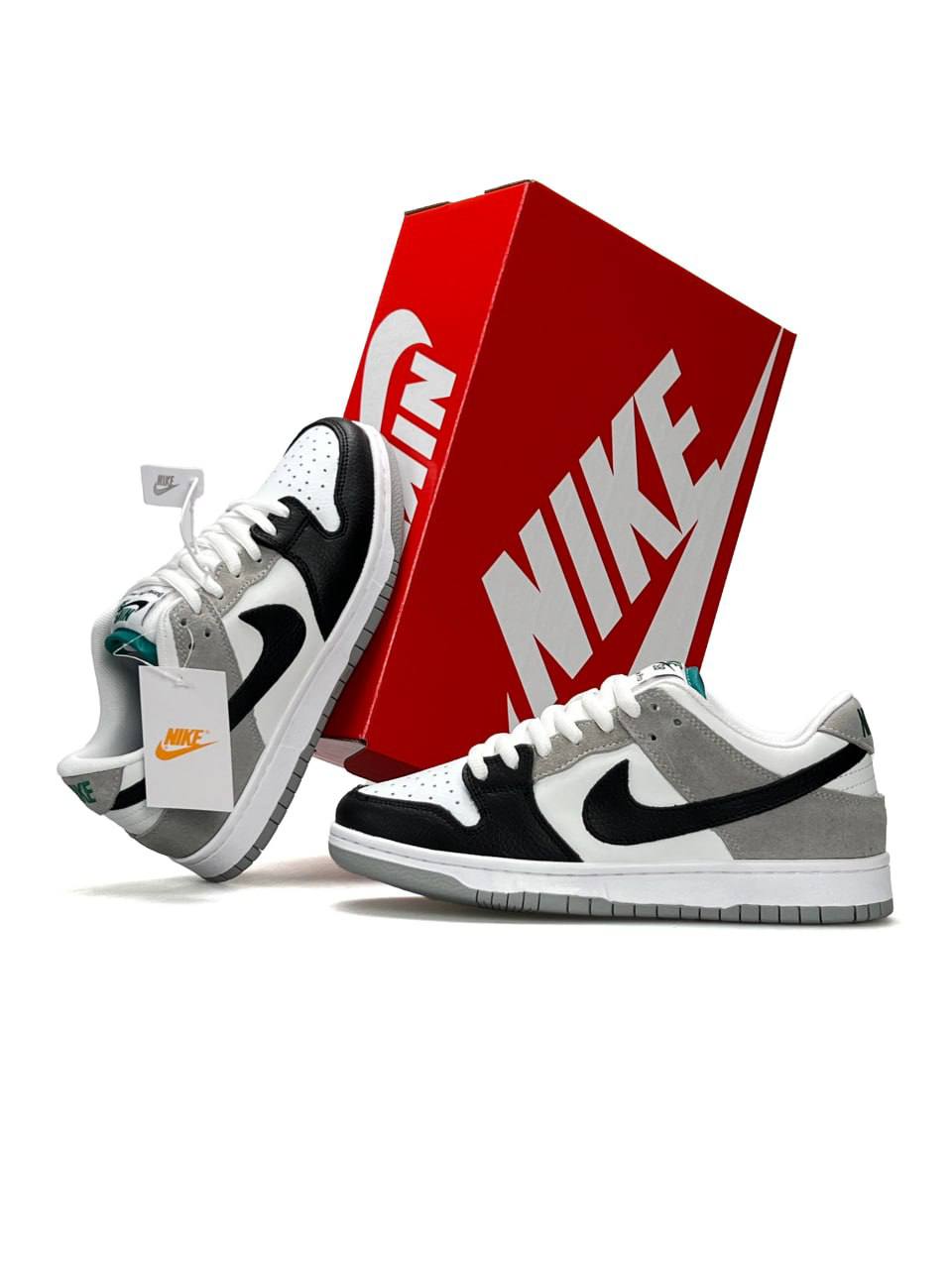 Nike SB Dunk Low Pro White Grey Black