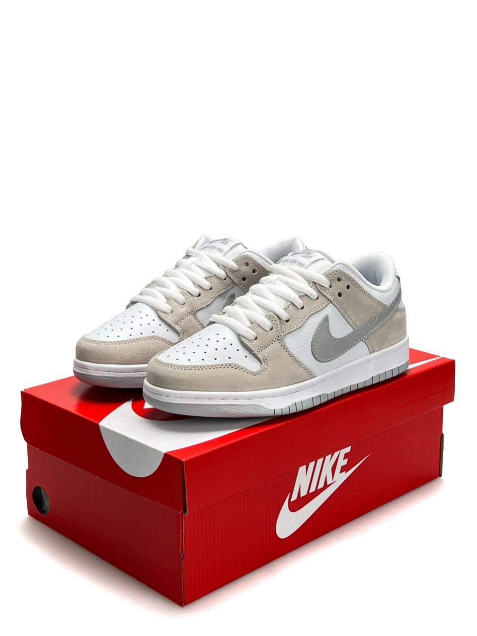 Nike SB Dunk Low Pro Beige White Grey